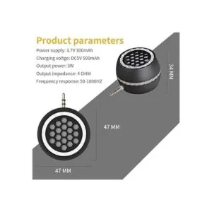 Mini altavoz portátil altavoz de línea de 3 W para_5