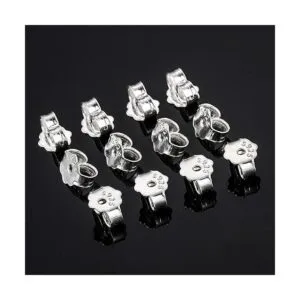 Hollosport Aretes de plata de ley S925 de repuesto para