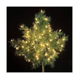 150 luces de Navidad de color blanco cálido con_3