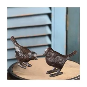 PopTop Estatua rústica de hierro fundido diseño de