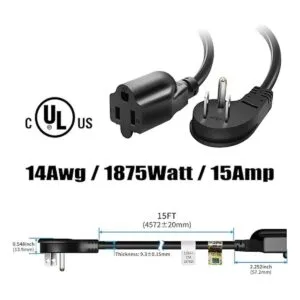 FIRMERST Cable de extensión de 15 pies de 1875 W de 14 AWG_2