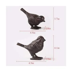 PopTop Estatua rústica de hierro fundido diseño de