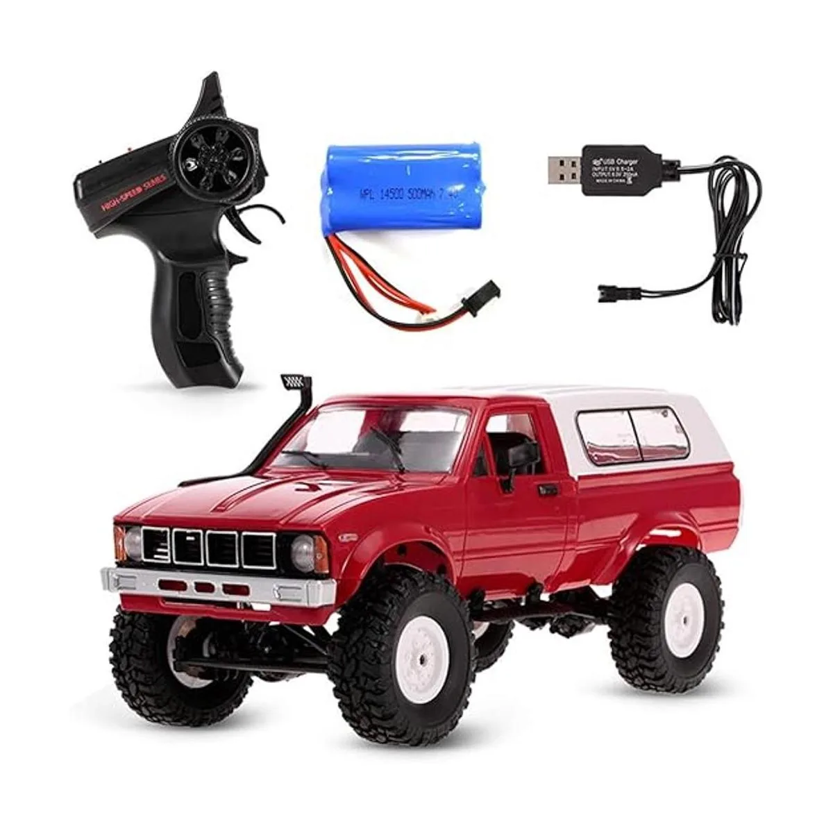 RC Rock Crawler WPL C24 RC Truck 4x4 Control remoto_2