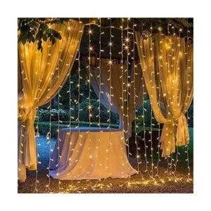 Magictec Guirnalda de 300 luces LED para cortinas 8 modos_3