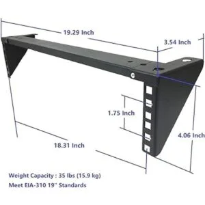 Jingchengmei 2U Estante vertical simple y plegable de_4