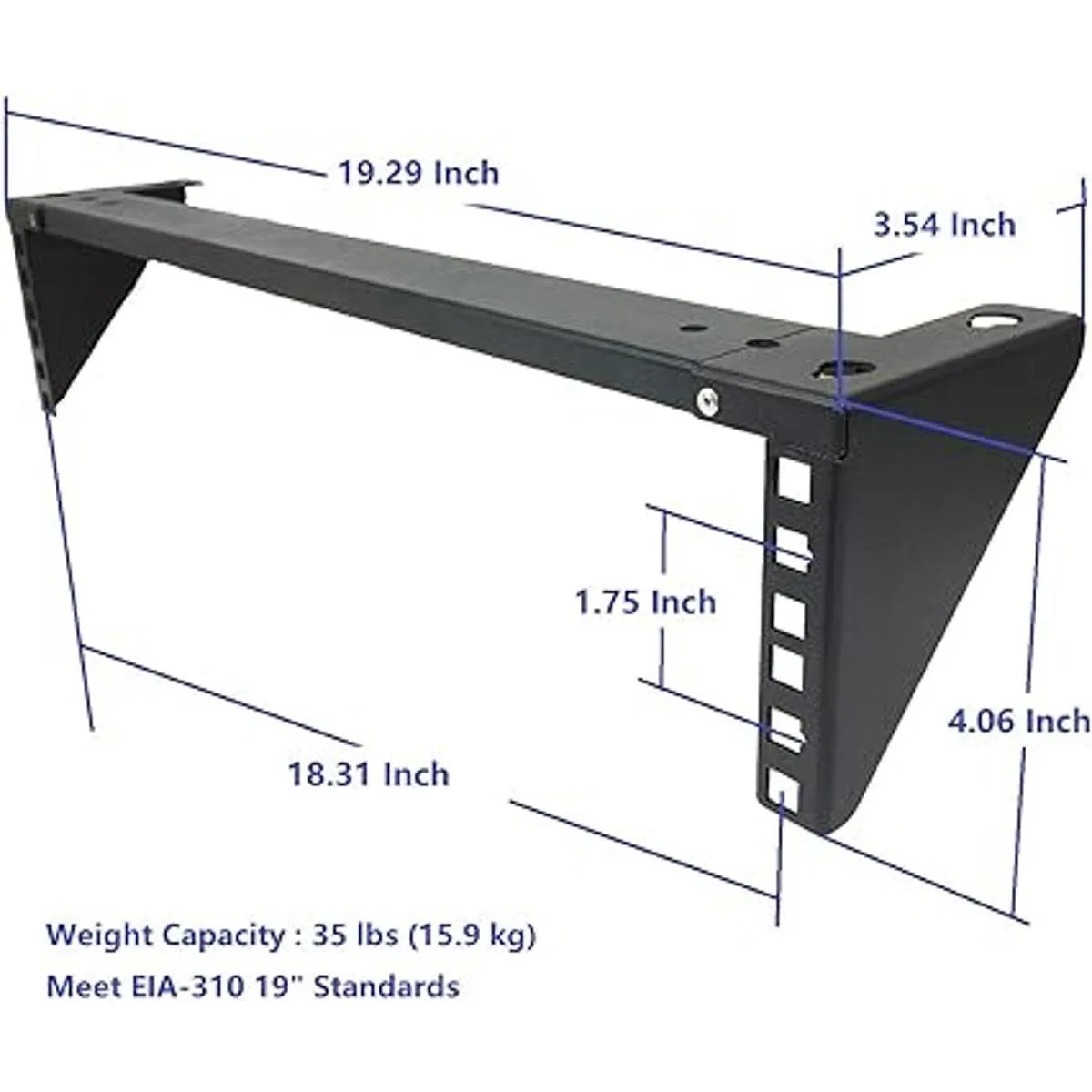 Jingchengmei 2U Estante vertical simple y plegable de_4
