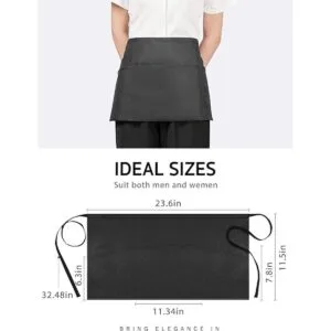 Syntus Paquete de 3 delantales de servidor con 3_2