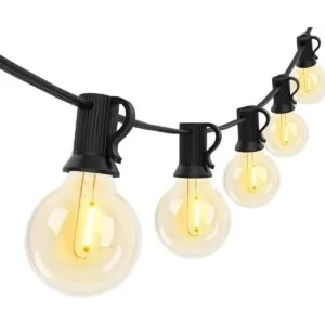 Cadena de luces LED G40 de 25 pies para exteriores con 25_1