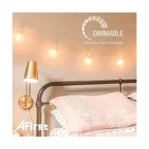 Afirst Extensión de luces para exteriores de 20 pies con_3