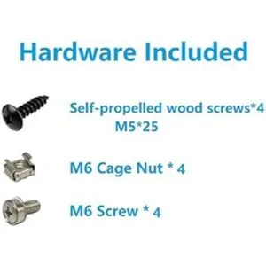 Jingchengmei 2U Estante vertical simple y plegable de_6