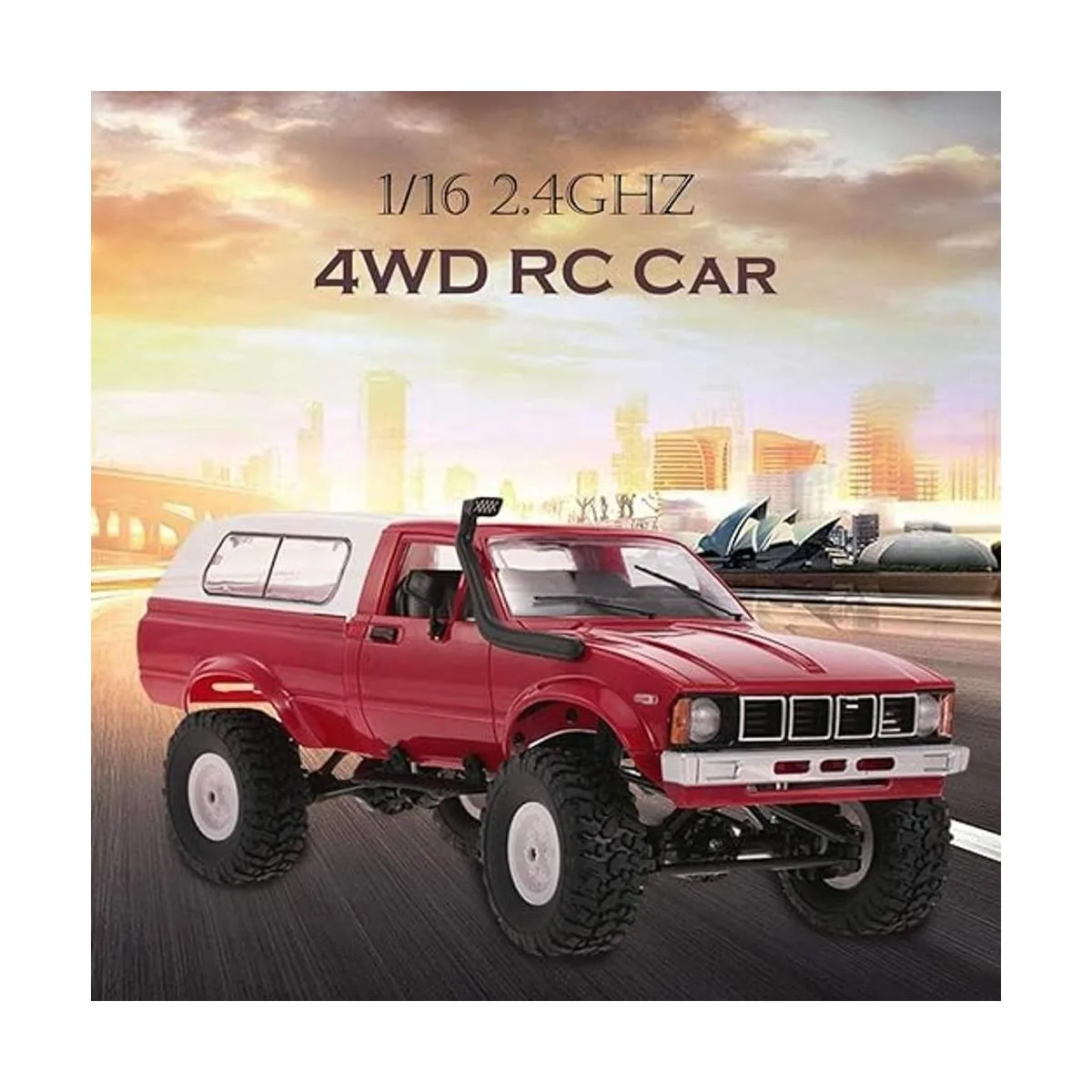 RC Rock Crawler WPL C24 RC Truck 4x4 Control remoto_4