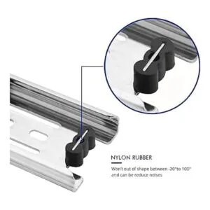 6 pares de 16.0 in Hardware de 3 secciones de extensión