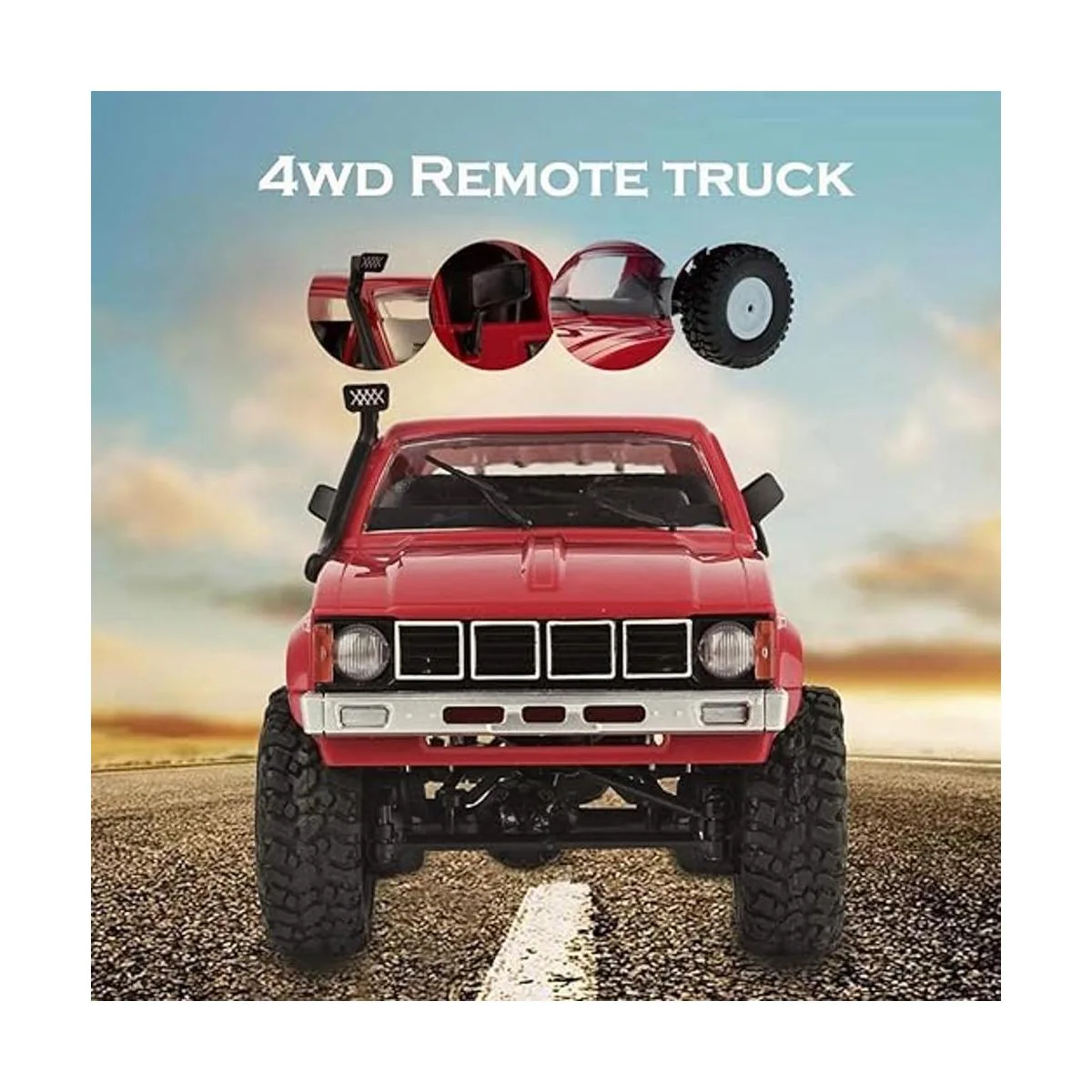 RC Rock Crawler WPL C24 RC Truck 4x4 Control remoto_3