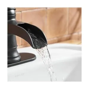 BWE grifo de baño negro cascada monomando un orificio_6