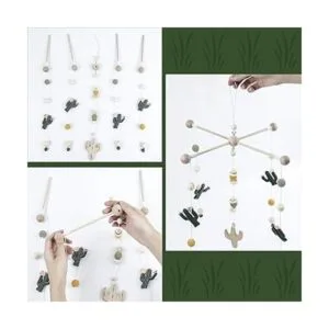 Campana de cama para bebé móvil estilo nórdico carillón_2