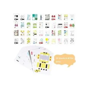 20 hojas de moldes de dibujo para impresora 3D plantillas