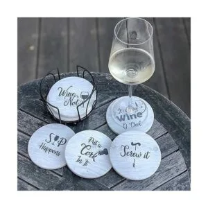 Posavasos para absorbentes de bebidas con soporte 6