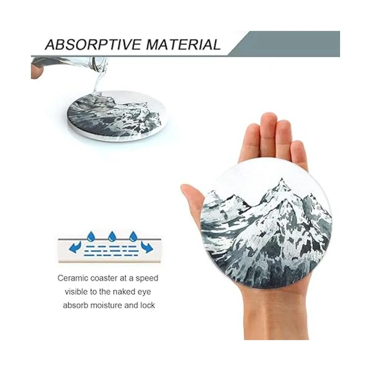 Lahome Mountain Range Posavasos Juego de posavasos