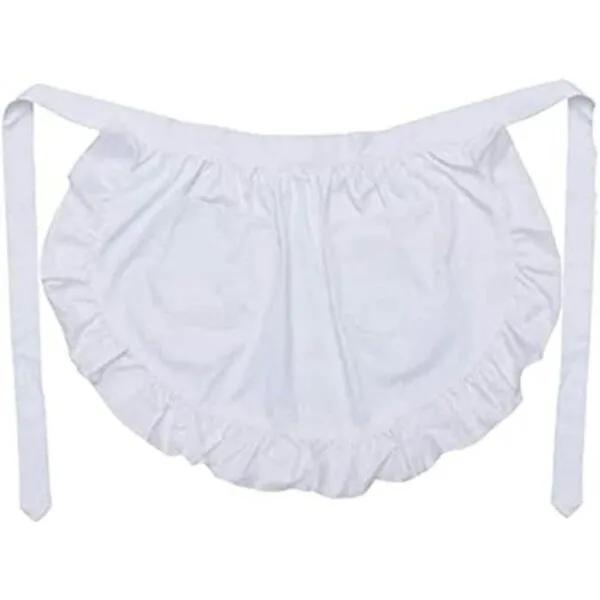 LAMOTIE Delantal de cintura para mujer con dos bolsillos_1