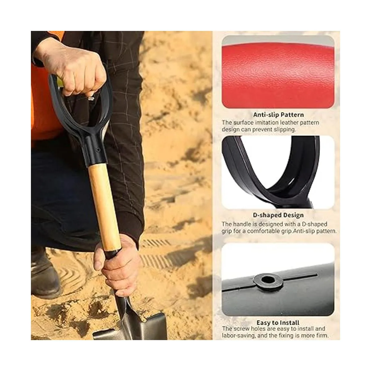 MroMax Mango de agarre en D 2 unidades 114 pulgadas de_4