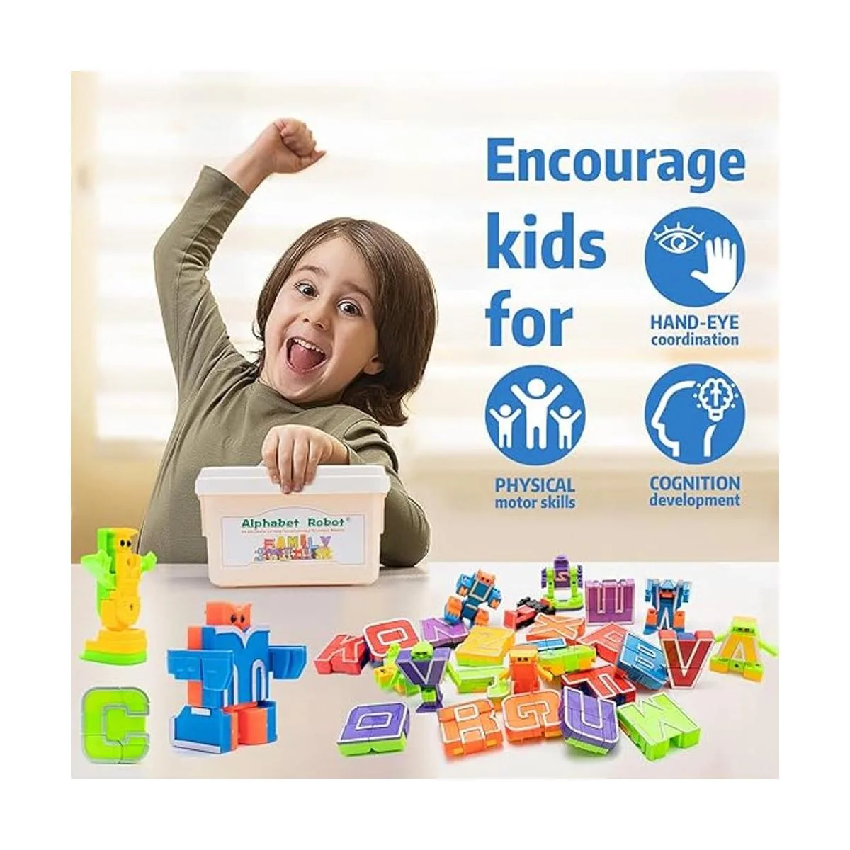 26 Piezas Alfabeto Robot Transformación Figura de Acción_4