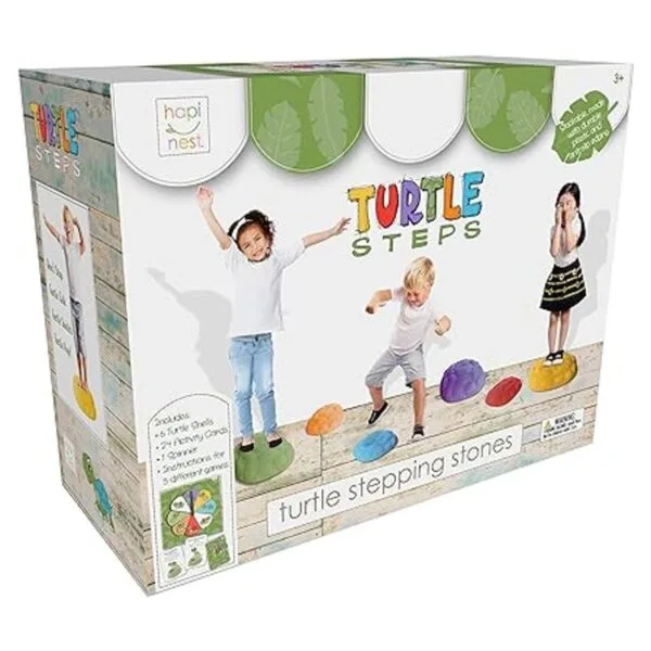 Hapinest Turtle Steps Balance Stepping Stones Juego de_2