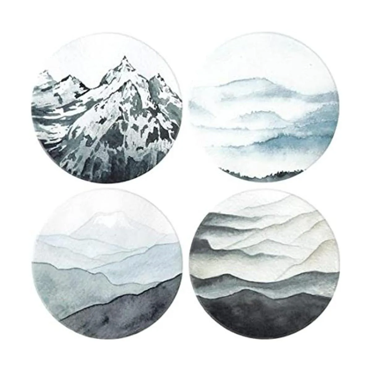 Lahome Mountain Range Posavasos Juego de posavasos