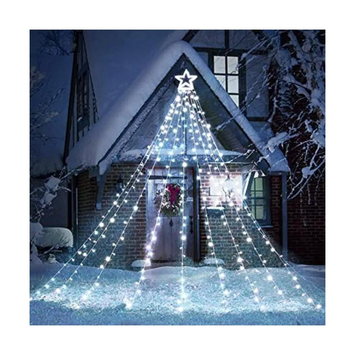 Toodour Luces de Navidad 317 luces LED de 10 x 9 pies_1