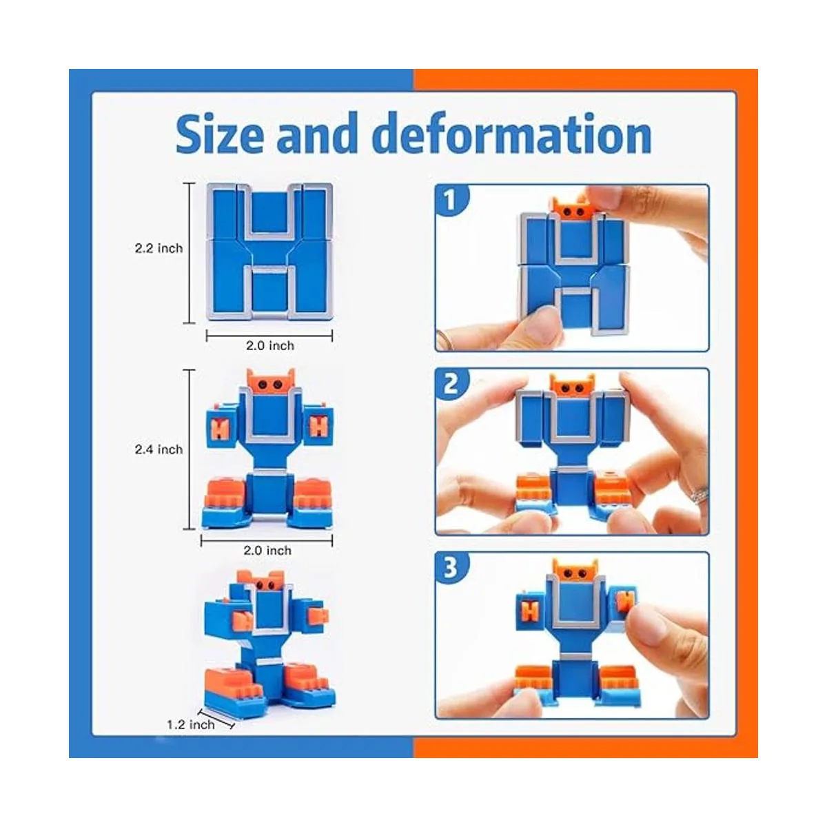 26 Piezas Alfabeto Robot Transformación Figura de Acción_3