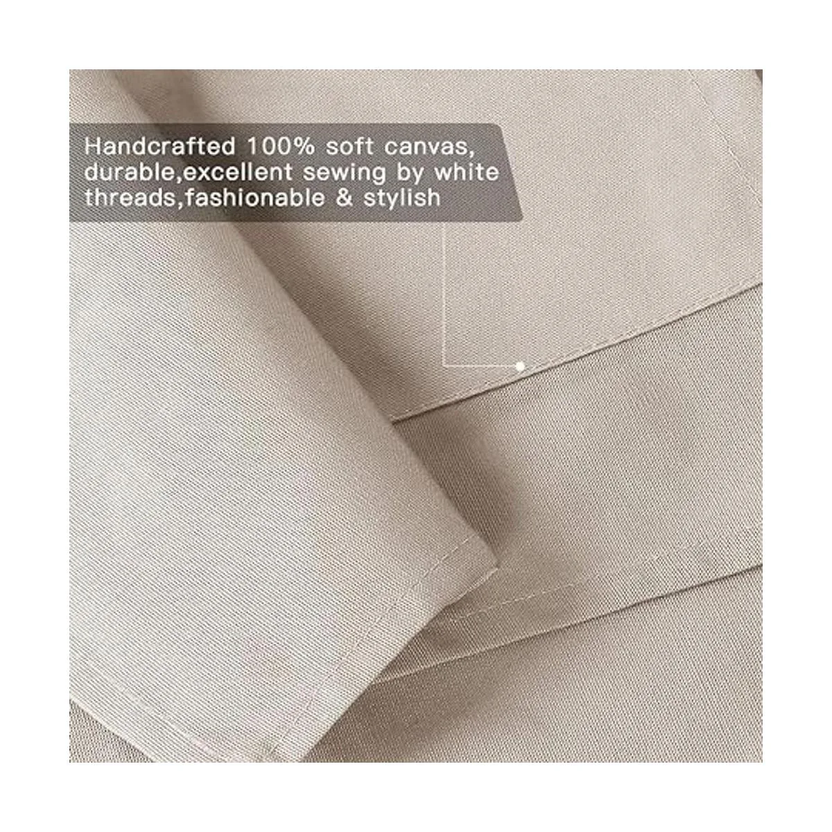 Delantal cruzado con bolsillos 2 delantales divididos con