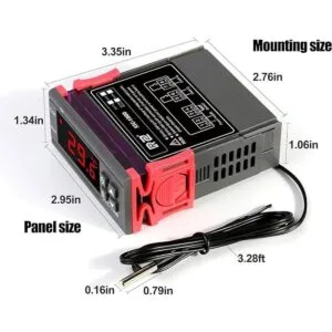 Controlador de temperatura digital termopar CA 110 220 V_6