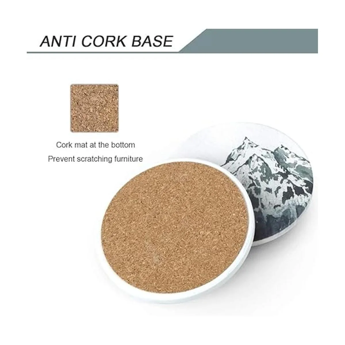 Lahome Mountain Range Posavasos Juego de posavasos