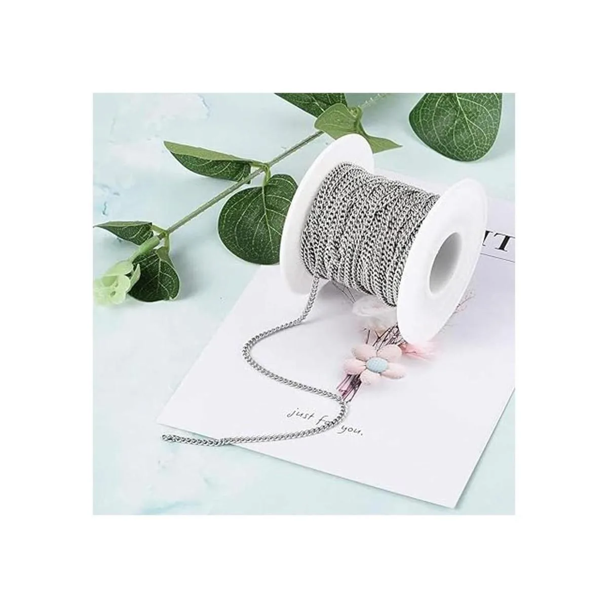 Pandahall Cadenas de acero inoxidable 304 sin soldar_4