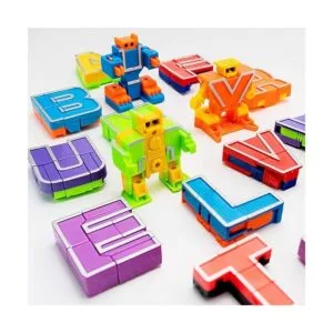 26 Piezas Alfabeto Robot Transformación Figura de Acción_5