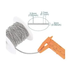 Pandahall Cadenas de acero inoxidable 304 sin soldar_6