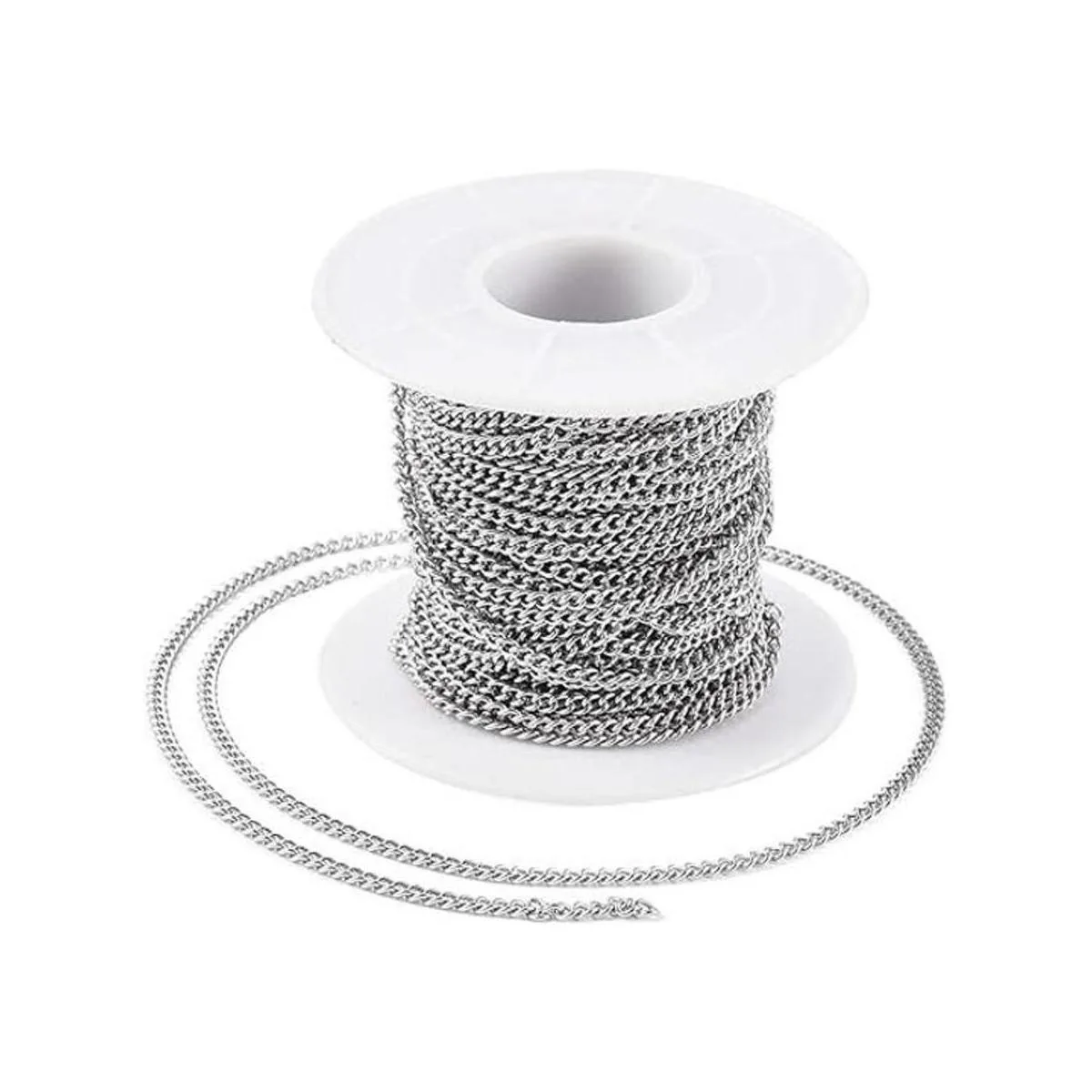 Pandahall Cadenas de acero inoxidable 304 sin soldar_1