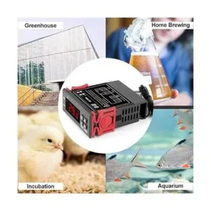 Controlador de temperatura digital termopar CA 110 220 V_5