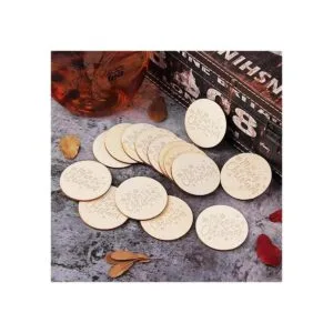 Arroyner Discos de madera pequeños de 2 pulgadas círculos