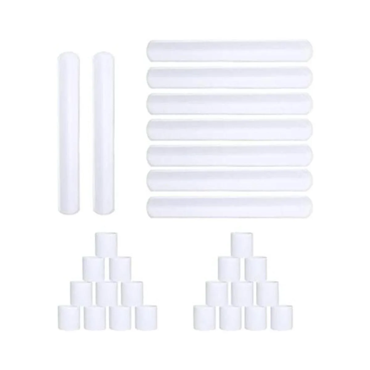 Paquete de 42 pulseras de bofetada blancas bandas de_1