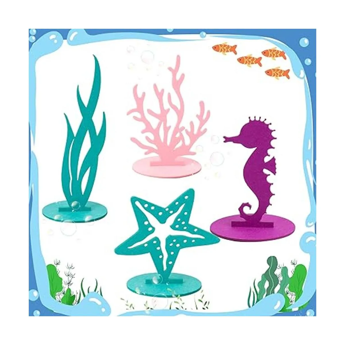 SUNBEAUTY 20 piezas de decoración de fiesta de sirena_5