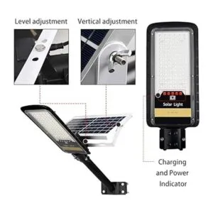 RuoKid Lámpara solar de calle de 80 W 84 LED de 1500 lm_3