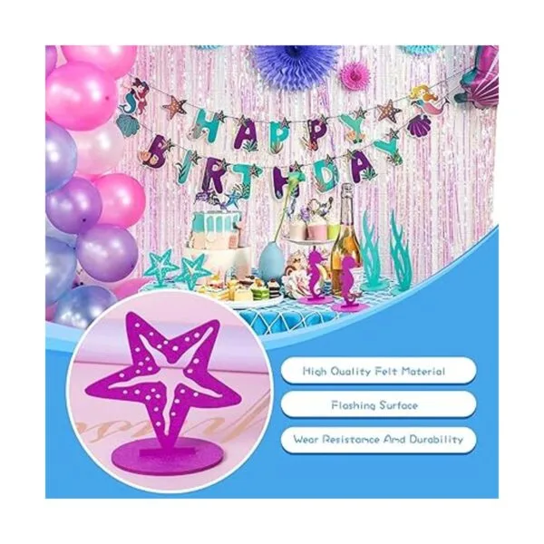 SUNBEAUTY 20 piezas de decoración de fiesta de sirena_4