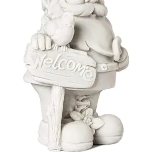 Paquete de 2 mini estatuas de gnomo de jardín figuras de_4