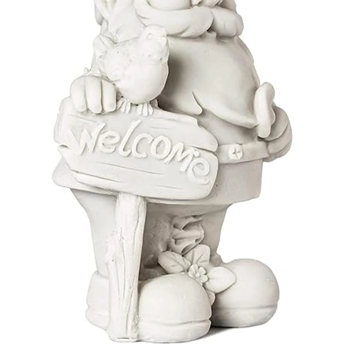 Paquete de 2 mini estatuas de gnomo de jardín figuras de_4