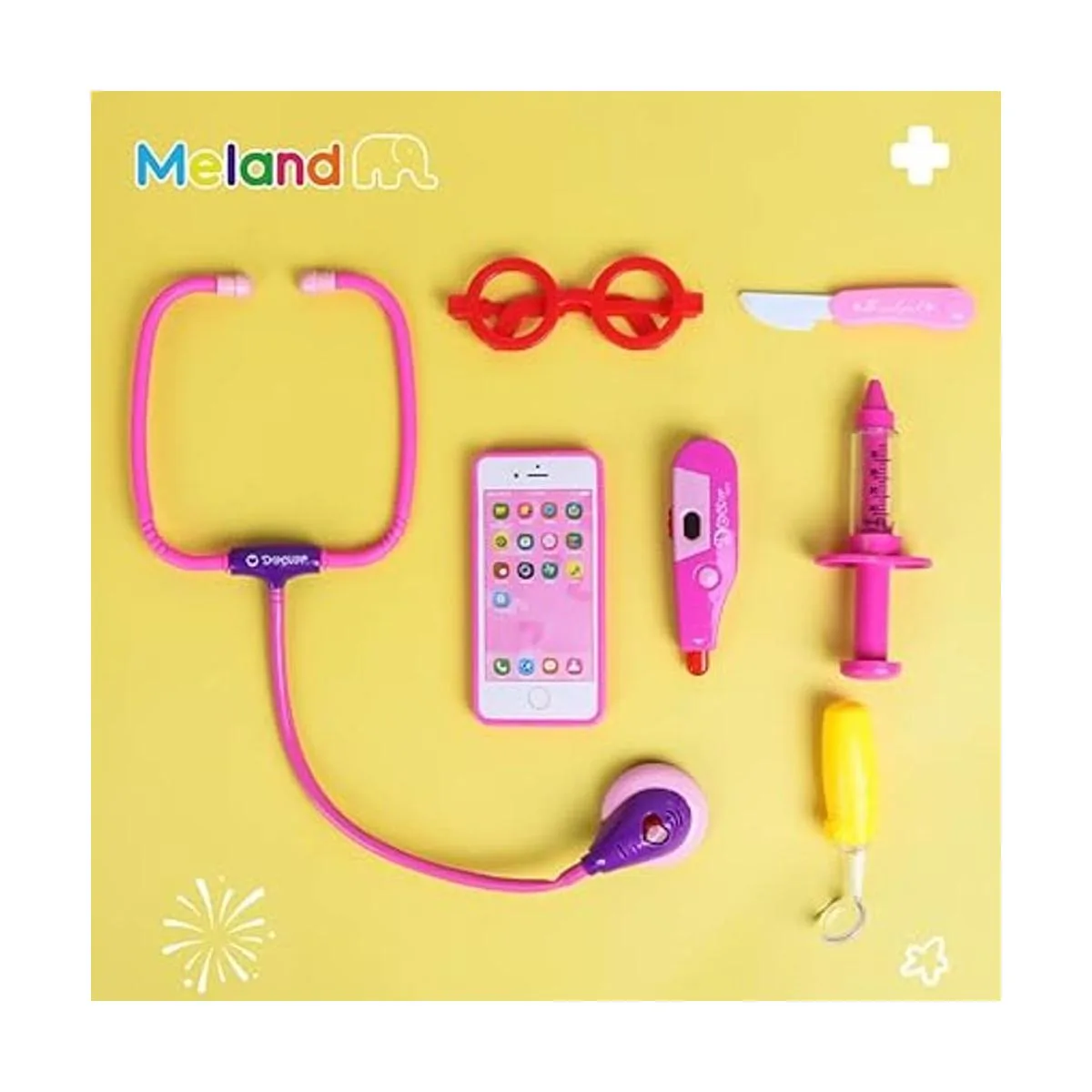 Meland Kit de médico de juguete para niñas juego de_6