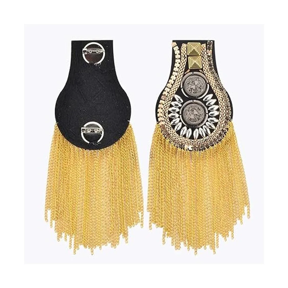 CM Fashion Star Tassel Link Chain Epaulet Shoulder Boards_3