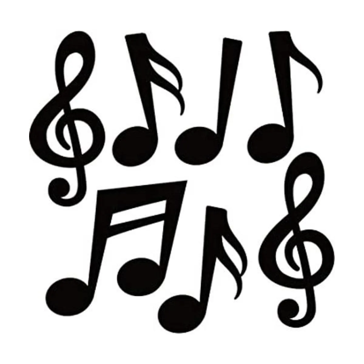 40 piezas de notas musicales decoraciones de fiesta de