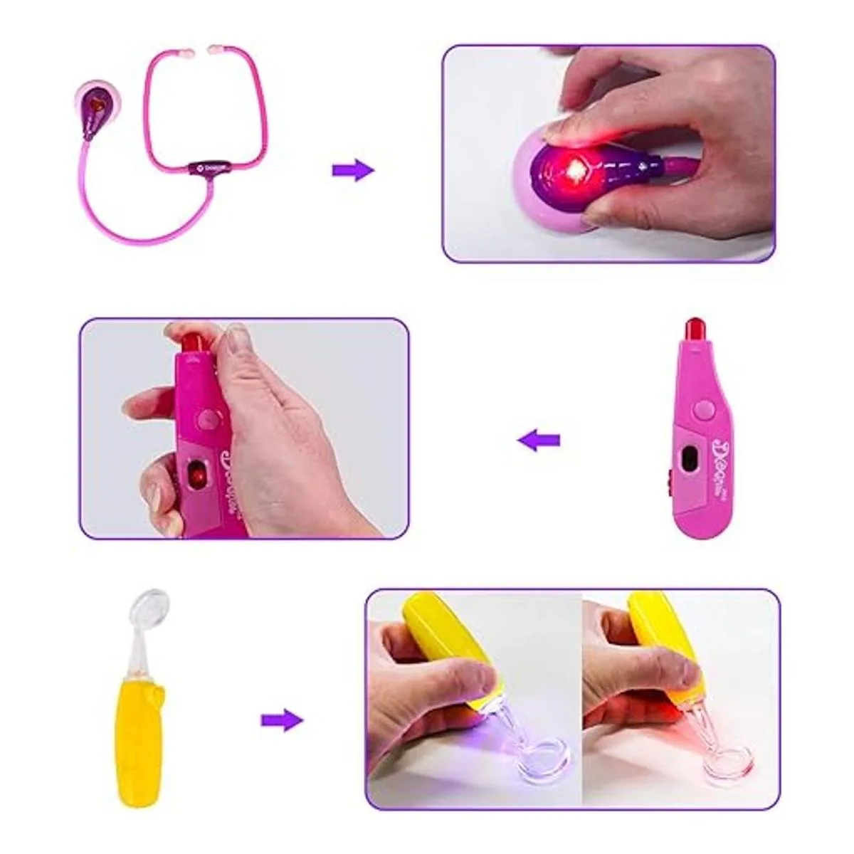 Meland Kit de médico de juguete para niñas juego de_4