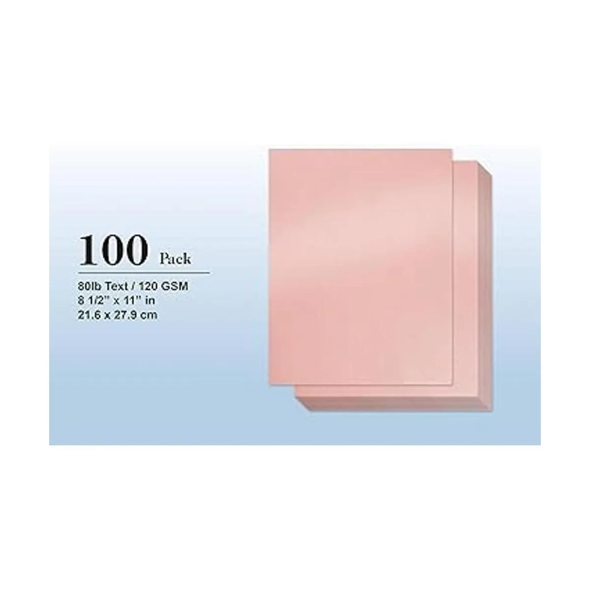 Papel metálico rosa paquete de 100 papeles brillantes_5