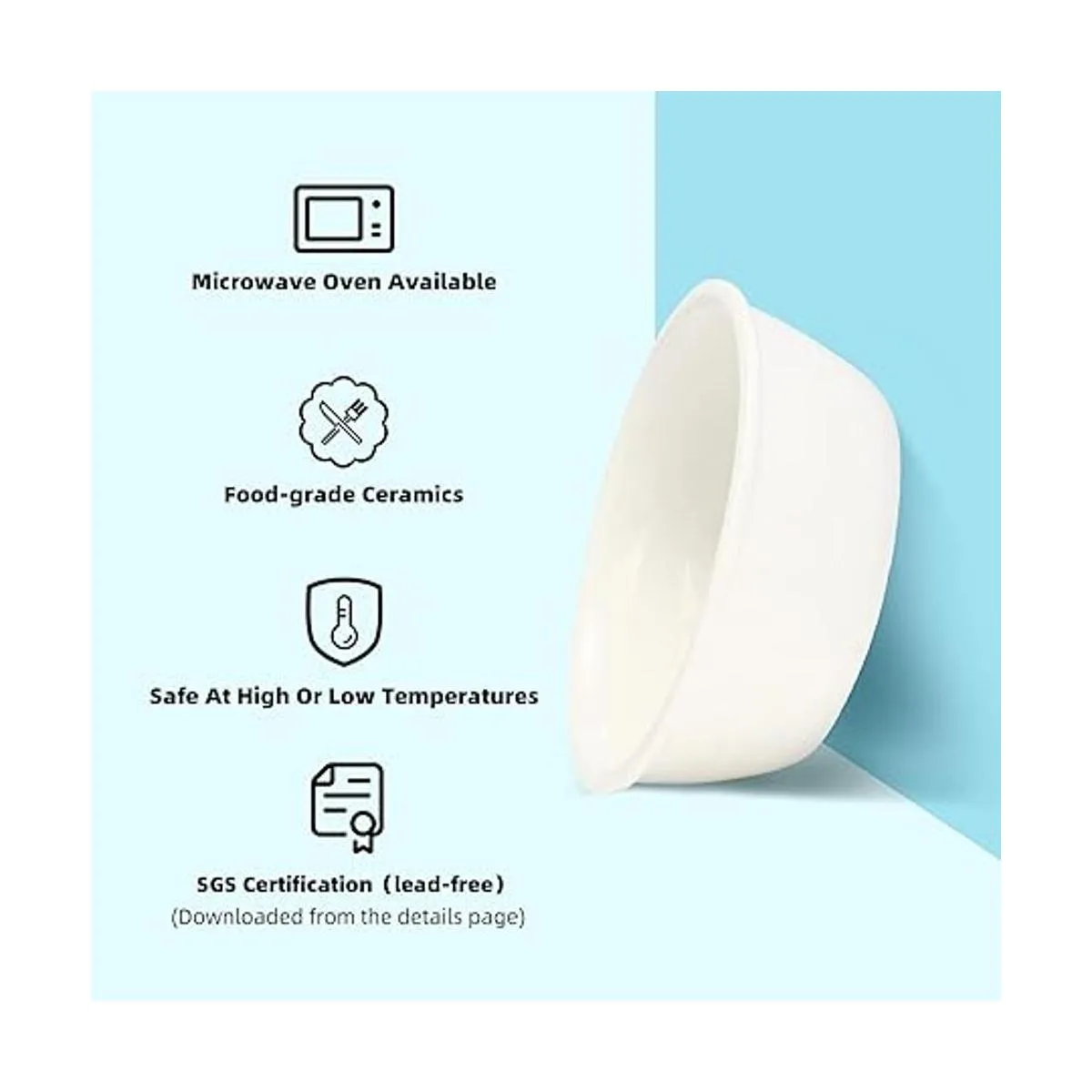 FUKUMARU Cuencos elevados de cerámica para gatos platos_4